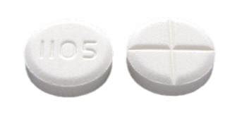 U 168. . 1105 white round pill